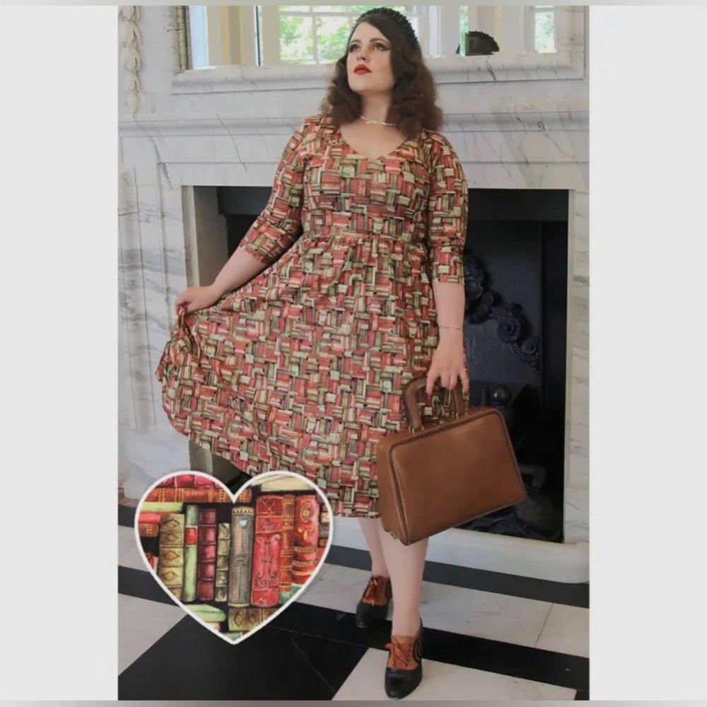 📚Dolly And Dotty Billie Book Stack Dress 
Brand New Never Been Opened - Picture 5 of 11